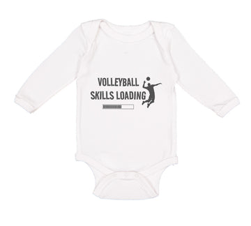 Long Sleeve Bodysuit Baby Volleyball Skills Loading Sport Boy & Girl Clothes