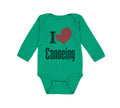 Long Sleeve Bodysuit Baby I Love Canoeing Sport Canoe Boy & Girl Clothes Cotton