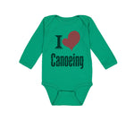 Long Sleeve Bodysuit Baby I Love Canoeing Sport Canoe Boy & Girl Clothes Cotton