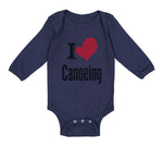 Long Sleeve Bodysuit Baby I Love Canoeing Sport Canoe Boy & Girl Clothes Cotton