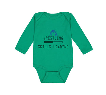 Long Sleeve Bodysuit Baby Wrestling Skills Loading Sport Wrestling Cotton