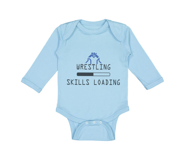 Long Sleeve Bodysuit Baby Wrestling Skills Loading Sport Wrestling Cotton