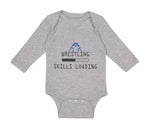 Long Sleeve Bodysuit Baby Wrestling Skills Loading Sport Wrestling Cotton