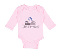 Long Sleeve Bodysuit Baby Wrestling Skills Loading Sport Wrestling Cotton