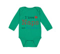 Long Sleeve Bodysuit Baby I Love Naps and Jiu Jitsu Sport Martial Arts Cotton