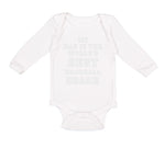 Long Sleeve Bodysuit Baby My Dad World's Best Baseball Coach Ball Game Cotton