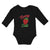 Long Sleeve Bodysuit Baby Cute Red Berry Strawberry with A Stem and Leaves - Cute Rascals