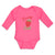 Long Sleeve Bodysuit Baby Cute Red Berry Strawberry with A Stem and Leaves - Cute Rascals