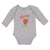 Long Sleeve Bodysuit Baby Cute Red Berry Strawberry with A Stem and Leaves - Cute Rascals