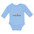 Long Sleeve Bodysuit Baby I Love Planes Which Is Flying in The Sky with Heart