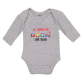 Long Sleeve Bodysuit Baby All Aboard The Love Children's Colourful Toy Train!