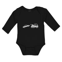 Long Sleeve Bodysuit Baby Silhouette Towing Service Truck Boy & Girl Clothes