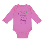 Long Sleeve Bodysuit Baby Flowers Happy Birthday to Mommy Boy & Girl Clothes - Cute Rascals