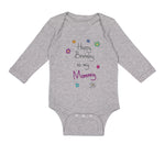 Long Sleeve Bodysuit Baby Flowers Happy Birthday to Mommy Boy & Girl Clothes - Cute Rascals