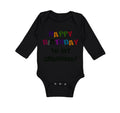 Long Sleeve Bodysuit Baby Happy Birthday to Grandma! Boy & Girl Clothes Cotton