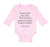 Long Sleeve Bodysuit Baby Prayed for Child Lord Has Granted Me Jewish Cotton