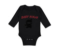 Long Sleeve Bodysuit Baby Baby Ninja Halloween Costume Style C Cotton