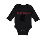 Long Sleeve Bodysuit Baby Baby Ninja Halloween Costume Style C Cotton - Cute Rascals