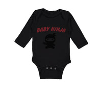 Long Sleeve Bodysuit Baby Baby Ninja Halloween Costume Style C Cotton - Cute Rascals