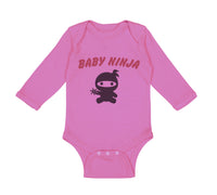 Long Sleeve Bodysuit Baby Baby Ninja Halloween Costume Style C Cotton - Cute Rascals