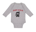 Long Sleeve Bodysuit Baby Baby Ninja Halloween Costume Style C Cotton