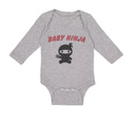 Long Sleeve Bodysuit Baby Baby Ninja Halloween Costume Style C Cotton - Cute Rascals