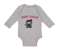 Long Sleeve Bodysuit Baby Baby Ninja Halloween Costume Style C Cotton - Cute Rascals