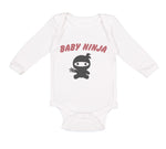 Long Sleeve Bodysuit Baby Baby Ninja Halloween Costume Style C Cotton - Cute Rascals