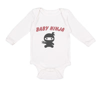 Long Sleeve Bodysuit Baby Baby Ninja Halloween Costume Style C Cotton - Cute Rascals