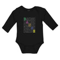 Long Sleeve Bodysuit Baby Dance Typography Word Boy & Girl Clothes Cotton