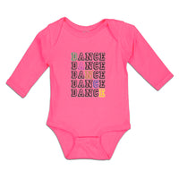 Long Sleeve Bodysuit Baby Dance Typography Word Boy & Girl Clothes Cotton - Cute Rascals