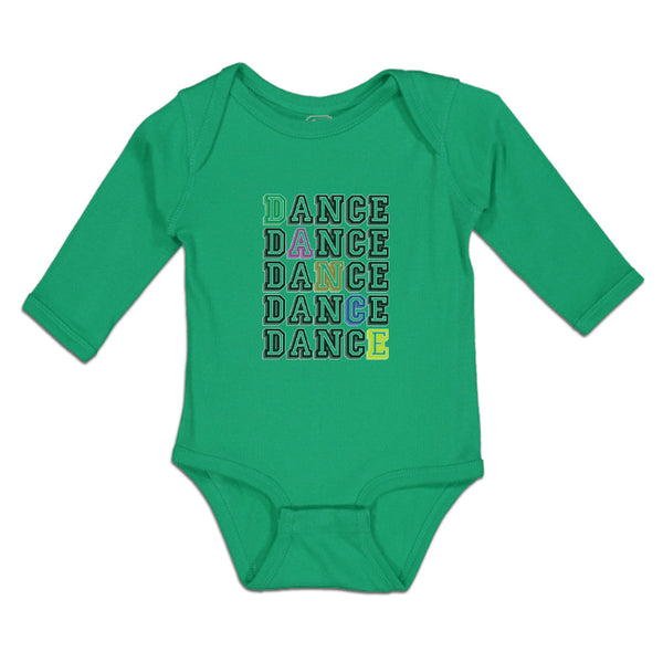Long Sleeve Bodysuit Baby Dance Typography Word Boy & Girl Clothes Cotton - Cute Rascals
