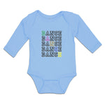 Long Sleeve Bodysuit Baby Dance Typography Word Boy & Girl Clothes Cotton - Cute Rascals