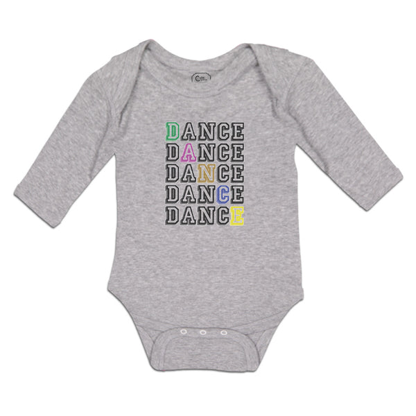 Long Sleeve Bodysuit Baby Dance Typography Word Boy & Girl Clothes Cotton - Cute Rascals