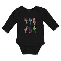 Long Sleeve Bodysuit Baby Animated Super Cartoon Heroes Costumes Cotton - Cute Rascals