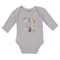 Long Sleeve Bodysuit Baby Animated Super Cartoon Heroes Costumes Cotton - Cute Rascals