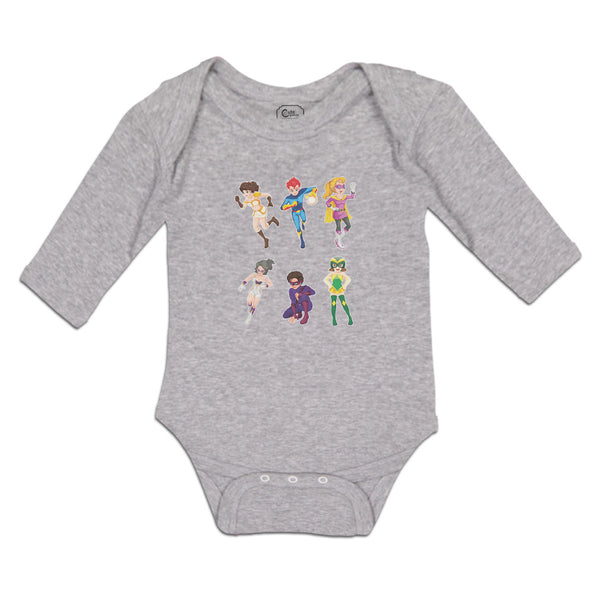 Long Sleeve Bodysuit Baby Animated Super Cartoon Heroes Costumes Cotton - Cute Rascals
