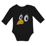 Long Sleeve Bodysuit Baby Bird Beak, Eyes and Facial Expression Cotton - Cute Rascals