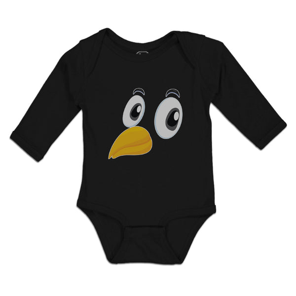Long Sleeve Bodysuit Baby Bird Beak, Eyes and Facial Expression Cotton - Cute Rascals