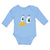 Long Sleeve Bodysuit Baby Bird Beak, Eyes and Facial Expression Cotton - Cute Rascals