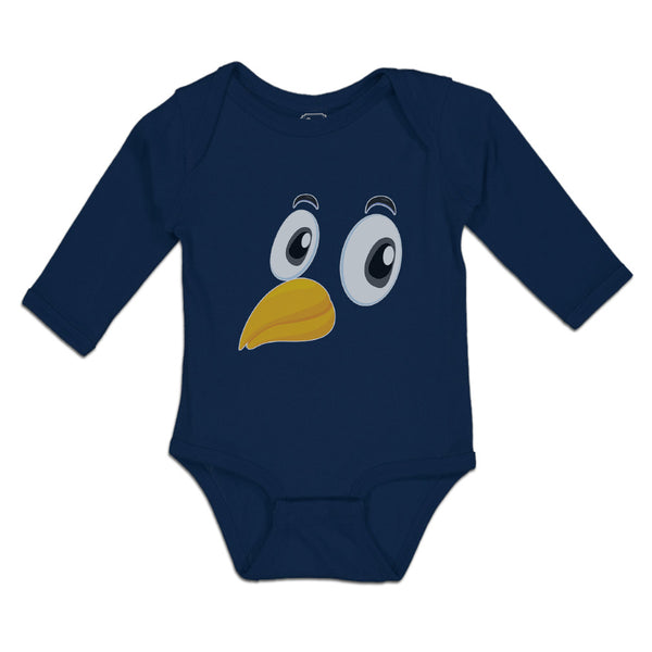 Long Sleeve Bodysuit Baby Bird Beak, Eyes and Facial Expression Cotton - Cute Rascals