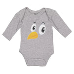 Long Sleeve Bodysuit Baby Bird Beak, Eyes and Facial Expression Cotton - Cute Rascals