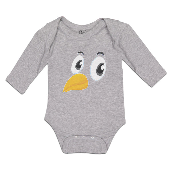 Long Sleeve Bodysuit Baby Bird Beak, Eyes and Facial Expression Cotton - Cute Rascals