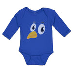 Long Sleeve Bodysuit Baby Bird Beak, Eyes and Facial Expression Cotton - Cute Rascals