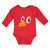 Long Sleeve Bodysuit Baby Bird Beak, Eyes and Facial Expression Cotton - Cute Rascals