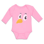 Long Sleeve Bodysuit Baby Bird Beak, Eyes and Facial Expression Cotton - Cute Rascals