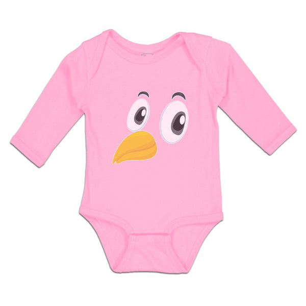 Long Sleeve Bodysuit Baby Bird Beak, Eyes and Facial Expression Cotton - Cute Rascals