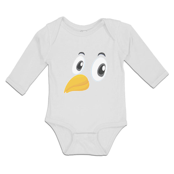 Long Sleeve Bodysuit Baby Bird Beak, Eyes and Facial Expression Cotton - Cute Rascals