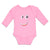 Long Sleeve Bodysuit Baby Funny Cartoon Animal Face with Smile Cotton - Cute Rascals