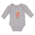 Long Sleeve Bodysuit Baby Candy Corn Cutie with Smiling Face and Stars Cotton - Cute Rascals